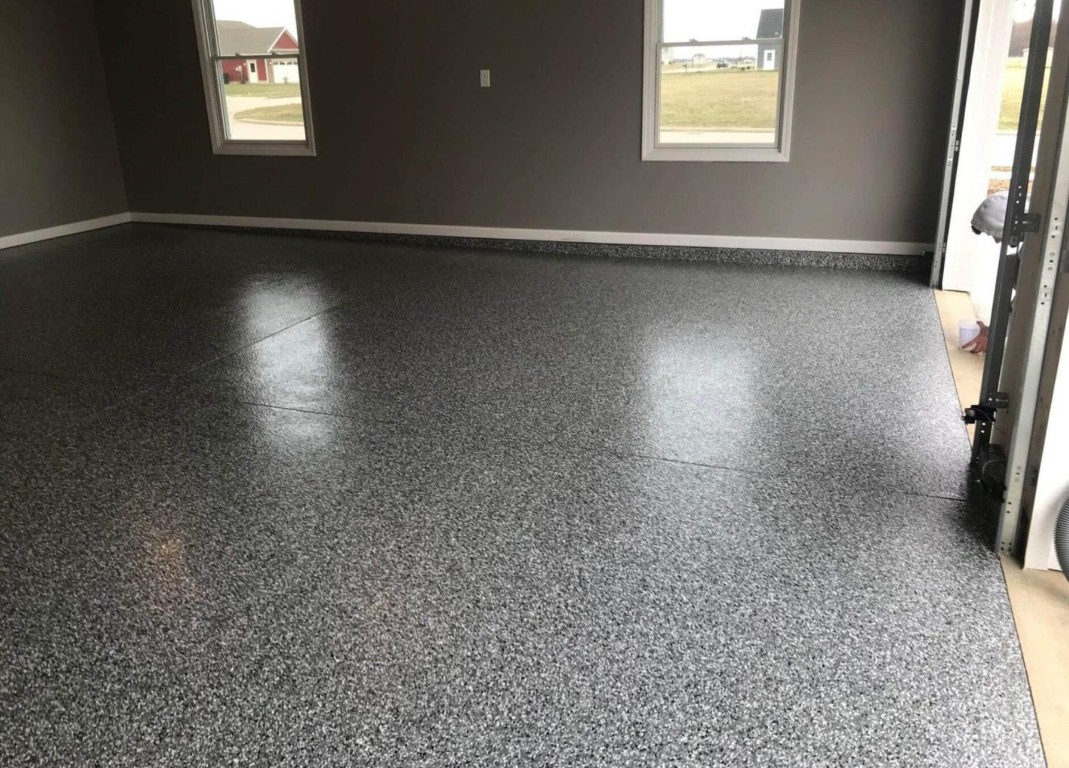 Professional epoxy garage floor coating installation in Braselton, GA